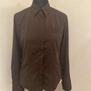 EXPRESS button down shirt. Brown. Size 7/8